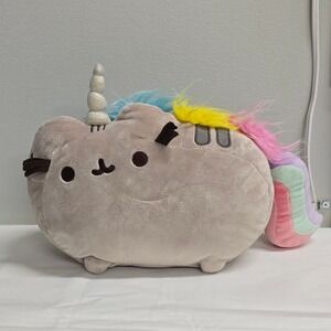 Gund Pusheen Pusheenicorn Plush Gray Rainbow Unicorn Kawaii Whimsical